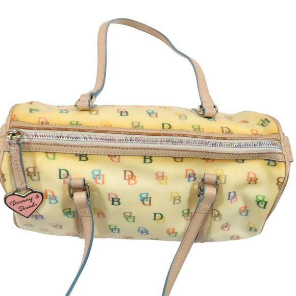DOONEY & BOURKE Y2K Rainbow Signature Logo Monogram Medium Satchel Handbag - Picture 5 of 15